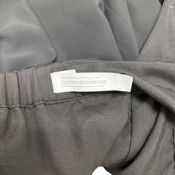 Eloquii Womens Black Halter Neck Jumpsuit Sleeveless Wide Leg Tie Back Sz 16 - Picture 6 of 7